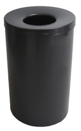 Frost 310-BLK - Matte Black Freestanding Lobby Waste Receptacle