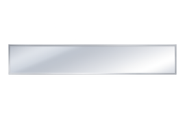 ASI 0600-10824 - Stainless Welded Frame Mirror - 108"W X 24"H