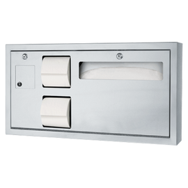 ASI 0487-L-9 - Toilet Seat Cover & Toilet Tissue Dispenser with Disposal ASI 0487-L-9 - Toilet Seat Cover & Toilet Tissue Dispenser with Disposal