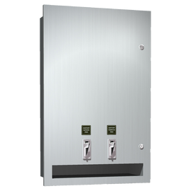ASI 04684-F - Recessed Sanitary Napkin and Tampon Dispenser - Free Operation ASI 04684-F - Recessed Sanitary Napkin and Tampon Dispenser - Free Operation