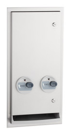 Bobrick B-3706C - ClassicSeries Recessed or Semi-Recessed Napkin / Tampon Vendor - FREE