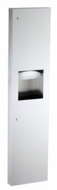 Bobrick B-38032 - TrimLineSeries Semi-Recessed Paper Towel Dispenser/Waste Receptacle Bobrick B-38032 - TrimLineSeries Semi-Recessed Paper Towel Dispenser/Waste Receptacle