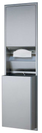 Bobrick B-3944 - ClassicSeries Recessed Convertible Paper Towel Dispenser/Waste Receptacle