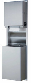 Bobrick B-3961 - ClassicSeries Recessed Convertible Paper Towel Dispenser/Waste Receptacle Bobrick B-3961 - ClassicSeries Recessed Convertible Paper Towel Dispenser/Waste Receptacle