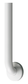 ASI 3701-42W - 1-1/4" White Grab Bar with Concealed Flange Covers - 42”  ASI 3701-42W - 1-1/4" White Grab Bar with Concealed Flange Covers - 42”