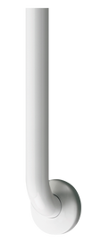 ASI 3701-48W - 1-1/4" White Grab Bar with Concealed Flange Covers - 48”  ASI 3701-48W - 1-1/4" White Grab Bar with Concealed Flange Covers - 48”