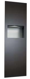 ASI 6462-41 - Piatto Matte Black Recessed Paper Towel Dispenser & Waste Receptacle ASI 6462-41 - Piatto Matte Black Recessed Paper Towel Dispenser & Waste Receptacle