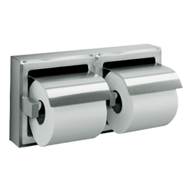 ASI 74022-HBSM - Hooded Double Toilet Tissue Holder - Bright Stainless ASI 74022-HBSM - Hooded Double Toilet Tissue Holder - Bright Stainless