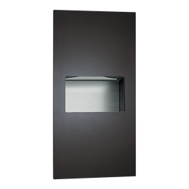 ASI 64623-41 - Piatto Matte Black Recessed Paper Towel Dispenser & Waste Receptacle ASI 64623-41 - Piatto Matte Black Recessed Paper Towel Dispenser & Waste Receptacle