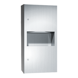 ASI 64623-9 - Paper Towel Dispenser & Waste Receptacle - 2.2 gal. ASI 64623-9 - Paper Towel Dispenser & Waste Receptacle - 2.2 gal.