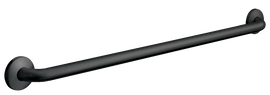 ASI 3801-36-41 - 1-1/2" Matte Black Grab Bar with Concealed Flange Covers - 36” (Smooth Grip) ASI 3801-36-41 - 1-1/2" Matte Black Grab Bar with Concealed Flange Covers - 36” (Smooth Grip)