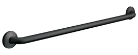 ASI 3801-18-41 - 1-1/2" Matte Black Grab Bar with Concealed Flange Covers - 18” (Smooth Grip) ASI 3801-18-41 - 1-1/2" Matte Black Grab Bar with Concealed Flange Covers - 18” (Smooth Grip)