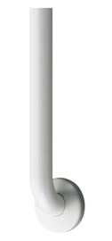 ASI 3801-18AW - 1-1/2" White Antimicrobial Grab Bar with Concealed Flange Covers - 18” (Smooth Grip) ASI 3801-18AW - 1-1/2" White Antimicrobial Grab Bar with Concealed Flange Covers - 18” (Smooth Grip)