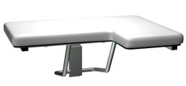 ASI 8205-L - Padded Folding Shower Seat - L-Shaped, Left Hand - 33"W ASI 8205-L - Padded Folding Shower Seat - L-Shaped, Left Hand - 33"W