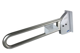 Frost 1055-FTS - Flip Up / Swing Up Safety Rail w/ Toilet Paper Holder - Stainless Frost 1055-FTS - Flip Up / Swing Up Safety Rail w/ Toilet Paper Holder - Stainless