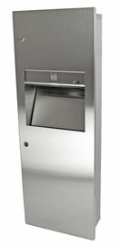 Frost 410B - Semi-Recessed Combination Paper Towel Dispenser & Disposal Unit