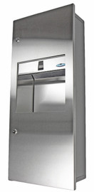 Frost 415A - Recessed Combination Paper Towel Dispenser & Disposal Unit