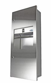 Frost 415B - Semi-Recessed Combination Paper Towel Dispenser & Disposal Unit