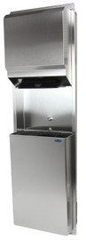 Frost 422-50A - Recessed Control Roll Combination Paper Towel / Waste Receptacle