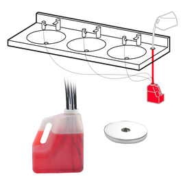 ASI 0390-KIT - EZ Fill™ Deck Mounted Top-Fill Port with Multi-Feed Tank - Dispenser Not Included