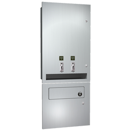 ASI 04684-TM - Recessed Sanitary Napkin/Tampon Vendor with Disposal
