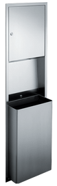 ASI 0469 - Paper Towel Dispenser and Waste Receptacle