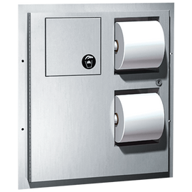 ASI 04813-HC - Partition Mounted Toilet Paper Dispenser with Sanitary Disposal