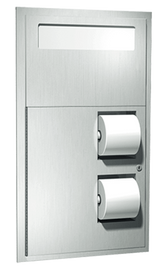 ASI 0485 - Dual Access Seat Cover and Toilet Tissue Dispenser