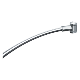 ASI 1201-A - Curved Shower Curtain Rod with Mounting Brackets - 61"-63" ASI 1201-A - Curved Shower Curtain Rod with Mounting Brackets - 61"-63"