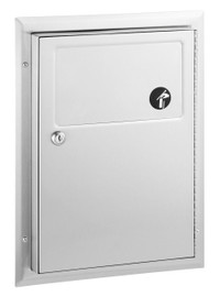 Bobrick B-354 - ClassicSeries Partition-Mounted Sanitary Napkin Disposal Bobrick B-354 - ClassicSeries Partition-Mounted Sanitary Napkin Disposal