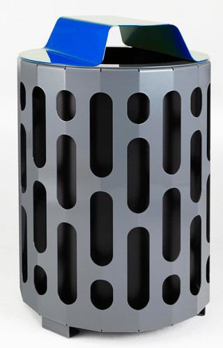 Frost 2020-Blue - Stingray Indoor / Outdoor Waste Receptacle