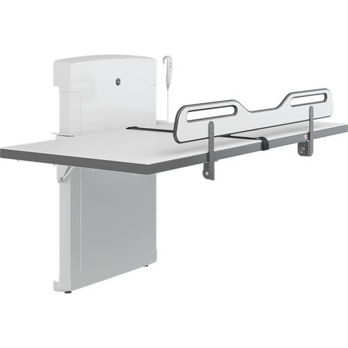 Pressalit CT 4000 - Powered Adult Change Table with Safety Rail & Manual Fold (72" Long)