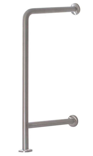 ASI 3875 - Wall to Floor Grab Bar - 18" x 33"
