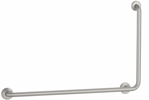 Bobrick B-58546 - 90 Degree L-Shaped Grab Bar - 40"x30" Right Side (Smooth Finish) 1-¼” Diameter