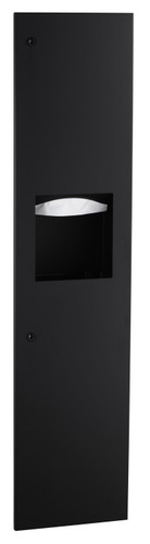 Bobrick B-38034.MBLK - Matte Black Towel & Waste Unit (4" Depth)