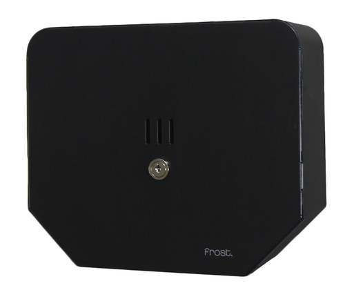 Frost 166-BLK - Matte Black 10" Jumbo Toilet Tissue Dispenser