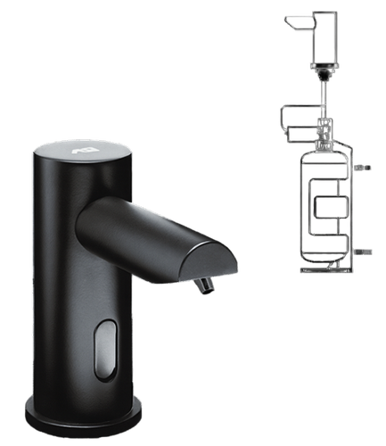 ASI 0391-1AC-41 - EZ Fill LIQUID Soap Dispenser (AC) - Matte Black, 1L