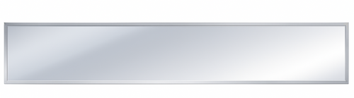 ASI 0600-9618 - Stainless Welded Frame Mirror - 96"W X 18"H