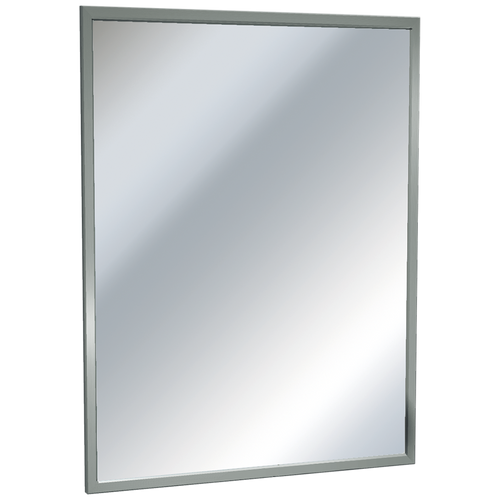 ASI 0620-2632 - Stainless Channel Frame Mirror - 26"W X 32"H