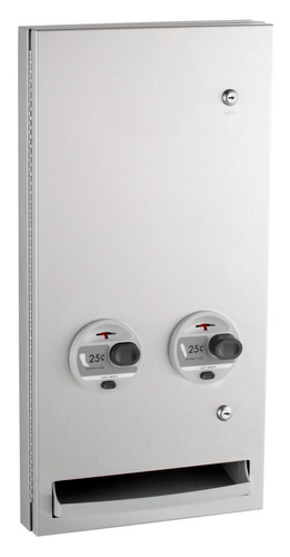 Bobrick B-370634 25 - TrimLineSeries Semi-Recessed Napkin / Tampon Vendor