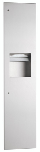 Bobrick B-38034 - TrimLineSeries Recessed Paper Towel Dispenser/Waste Receptacle