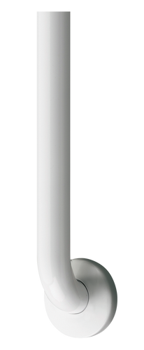 ASI 3701-36W - 1-1/4" White Grab Bar with Concealed Flange Covers - 36” 