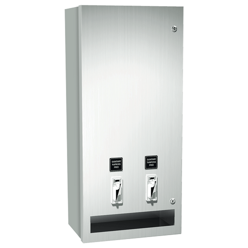 ASI 0864-F - Sanitary Napkin and Tampon Dispenser - Free Operation