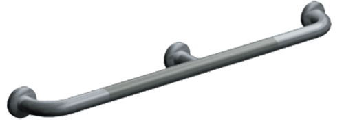 ASI 3802-54P - 1-1/2" Grab Bar with Concealed Flange Covers - 54” (Peened Grip) ASI 3802-54P - 1-1/2" Grab Bar with Concealed Flange Covers - 54” (Peened Grip)