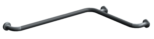 ASI 3856-P - 1-1/2" Grab Bar with Concealed Flange - Peened Grip, 54” x 36” 