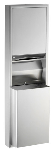 Bobrick B-3949 - ClassicSeries Surface-Mounted Convertible Paper Towel Dispenser/Waste Receptacle