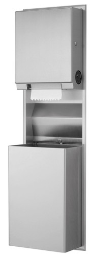 Bobrick B-39617 - ClassicSeries Recessed Convertible Paper Towel Dispenser/Waste Receptacle