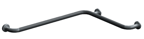 ASI 3857-P - 1-1/2" Grab Bar with Concealed Flange - Peened Grip, 54” x 42” 