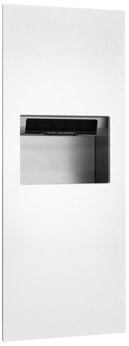 ASI 64696A-00 - Piatto White Recessed Automatic Paper Towel Dispenser & Waste Receptacle