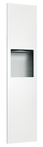 ASI 6467-00 - Piatto White Recessed Paper Towel Dispenser & Waste Receptacle